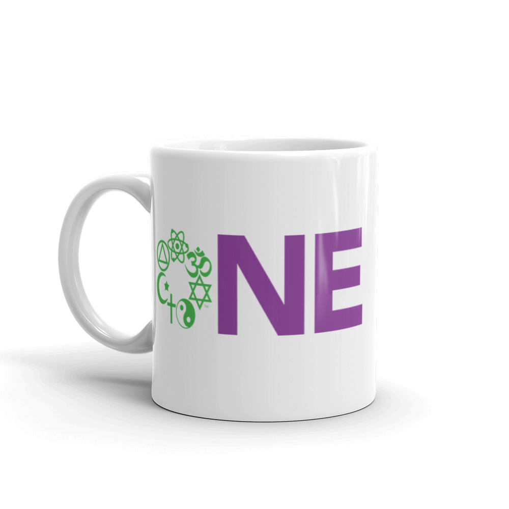 ONE White glossy mug - Image 2