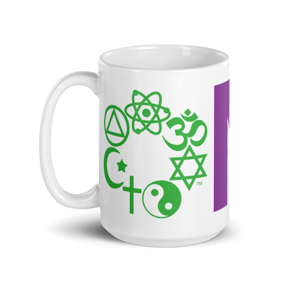 ONE White glossy mug - Image 5