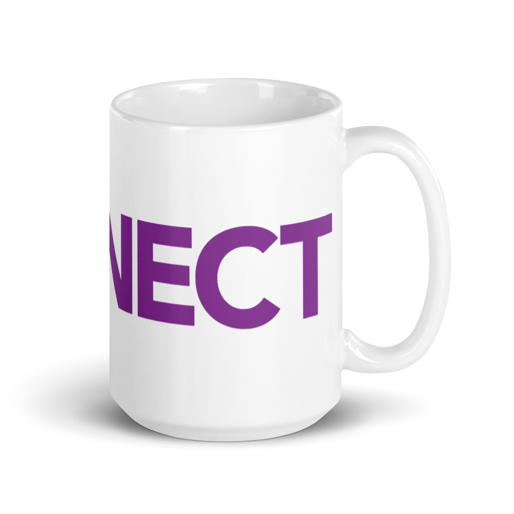 CONNECT White glossy mug - Image 4