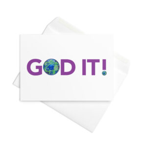 GOD IT! Greeting card