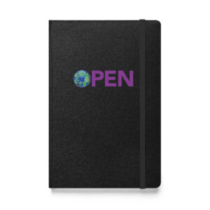 OPEN World Hardcover bound notebook