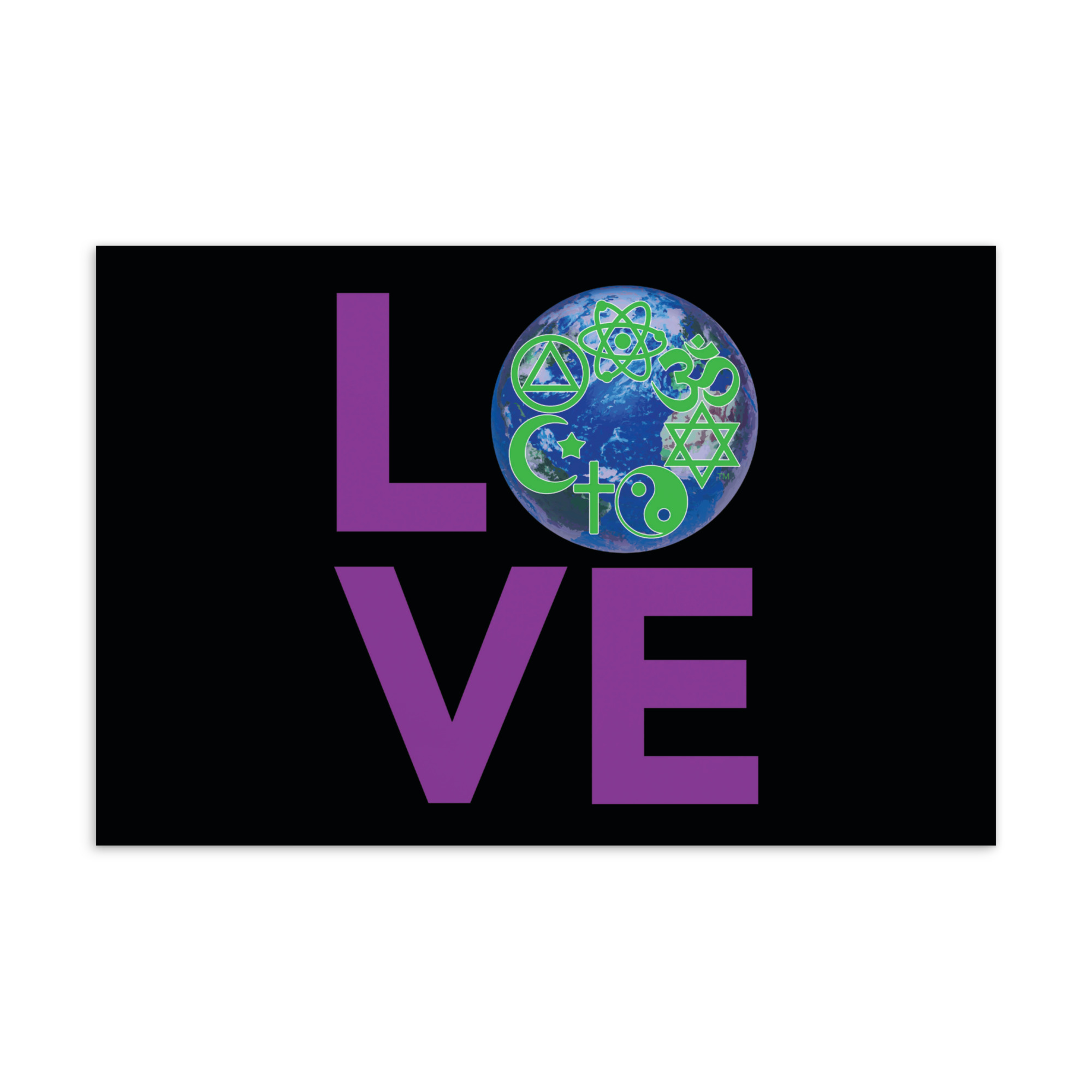 LOVE World Standard Postcard