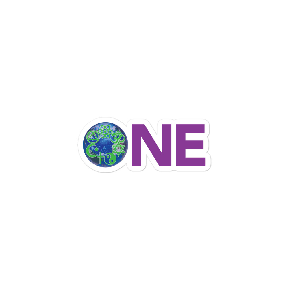 ONE World Bubble-free stickers