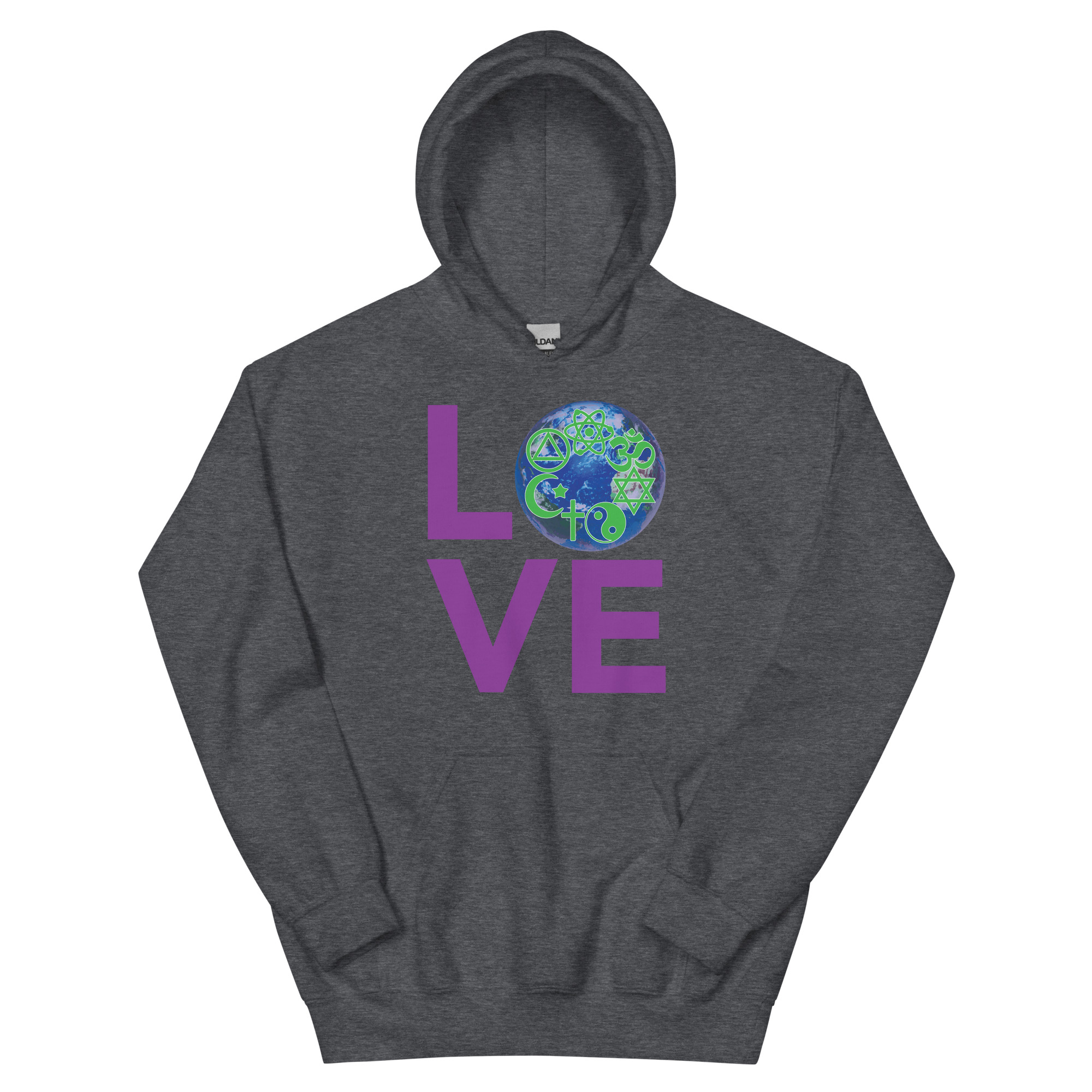 LOVE Squared World Unisex Hoodie - Image 5