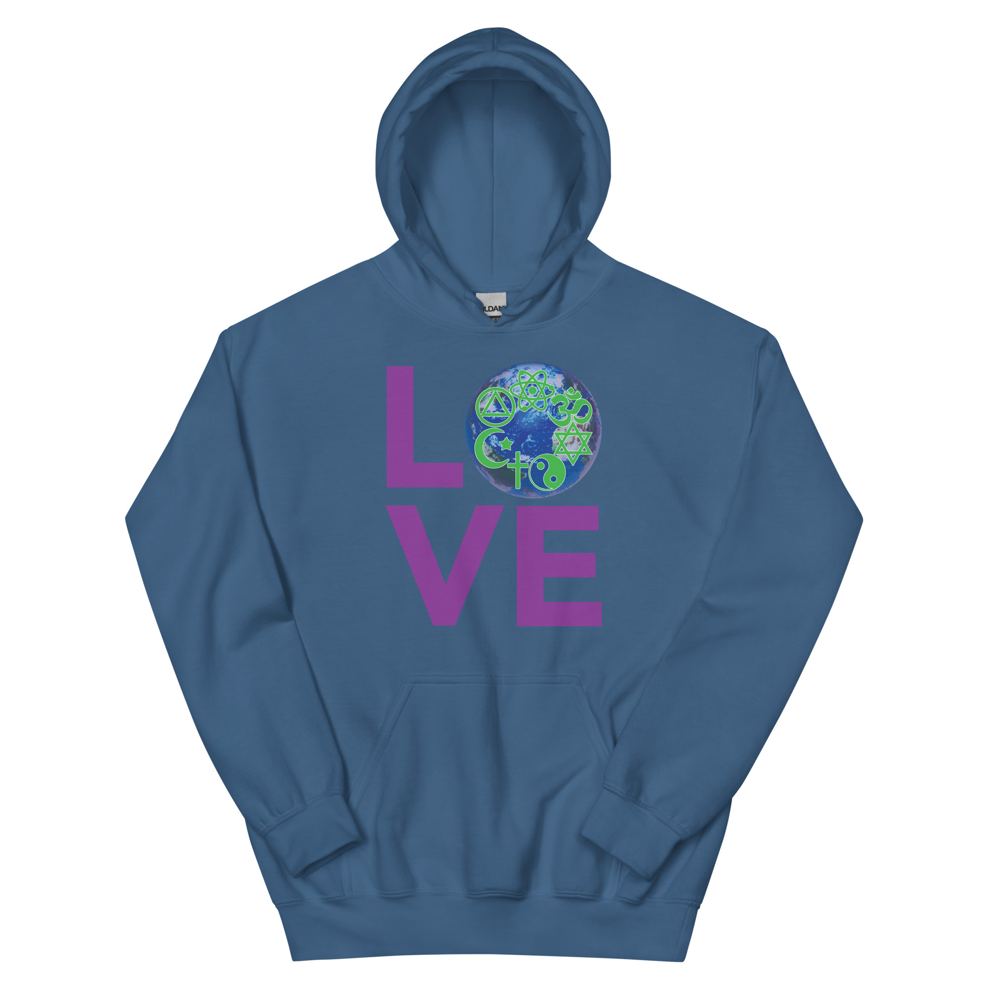 LOVE Squared World Unisex Hoodie - Image 7