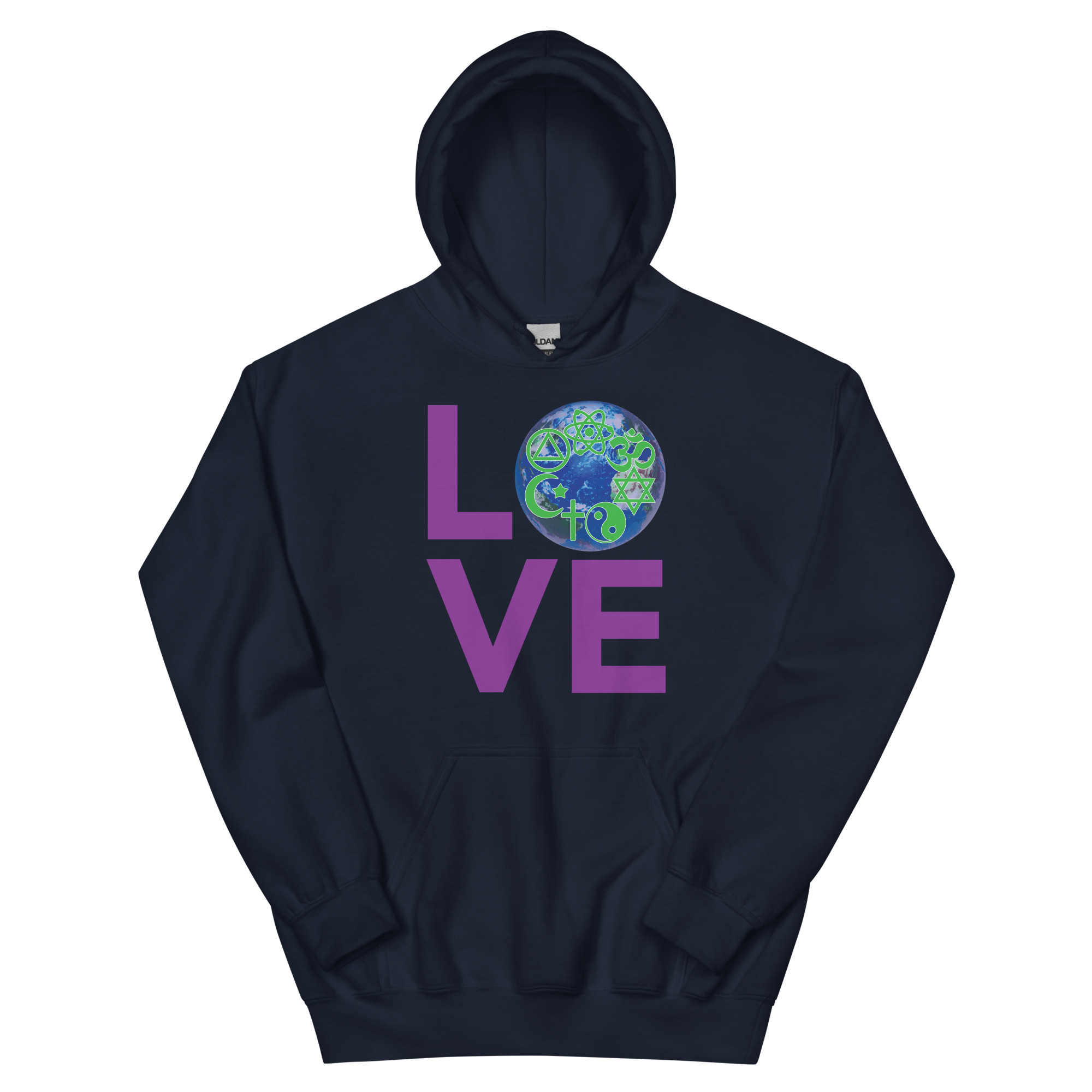 LOVE Squared World Unisex Hoodie - Image 3