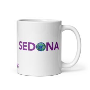 SEDONA World White glossy mug